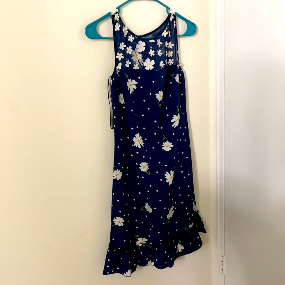 Floral Karl Lagerfeld Dress in Navy Blue size 0
